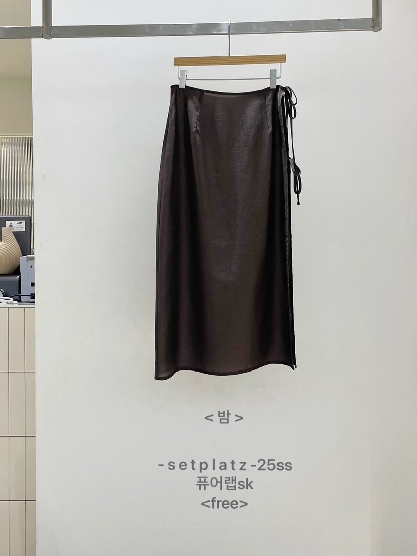 SETPLATZ韓國直郵㊣女裝新品熱賣25春夏推薦人氣休閑時尚長裙PLATZCLASSIC長裙