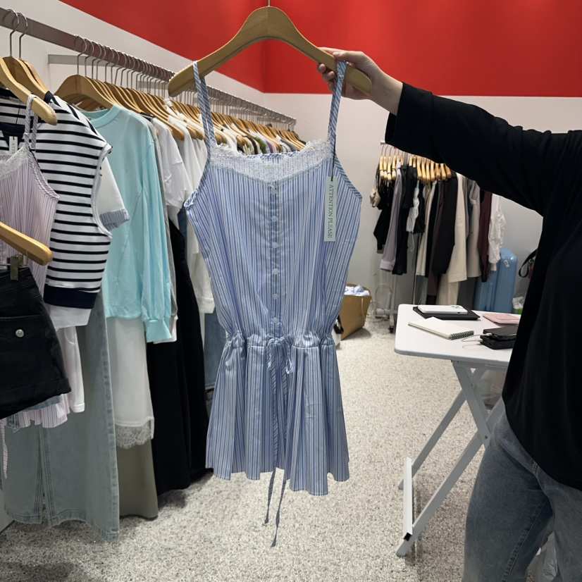 ATPZ直郵韓國代購㊣女裝新品休閑25春夏熱賣人氣時尚連衣裙ATTENTION PLEAES連衣裙