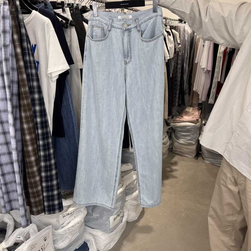 THE SECOND GROW韓國代購女裝新品25春夏推薦熱賣職業牛仔褲THE SECOND GROW牛仔褲