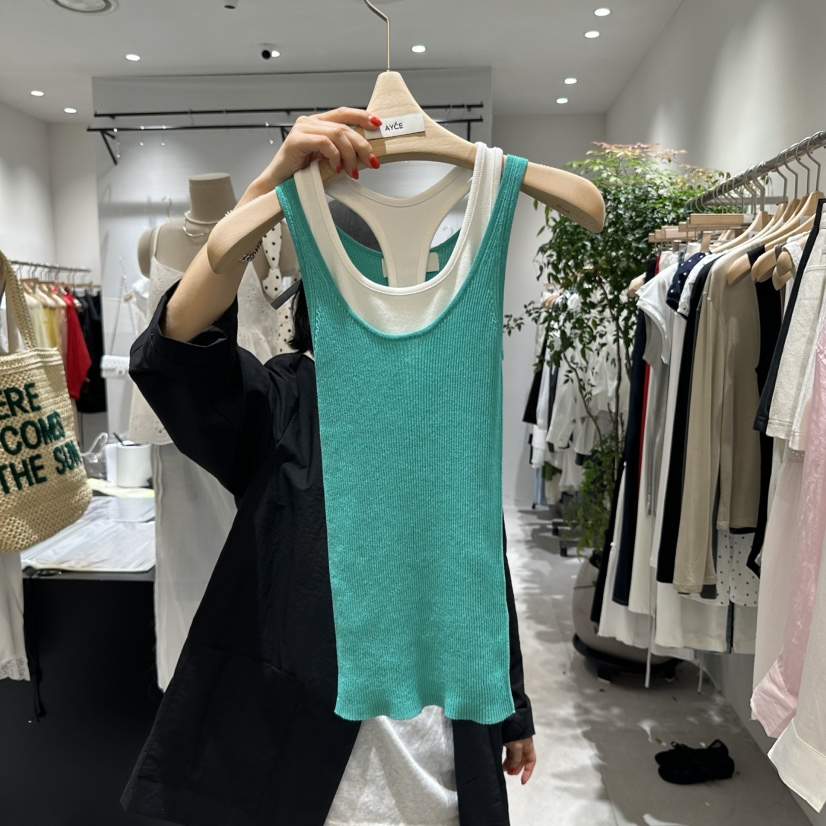 AYCE韓國代購女士新款職業熱賣休閑推薦真品人氣25春夏吊帶背心101SHOWROOM/AYCE吊帶/背心