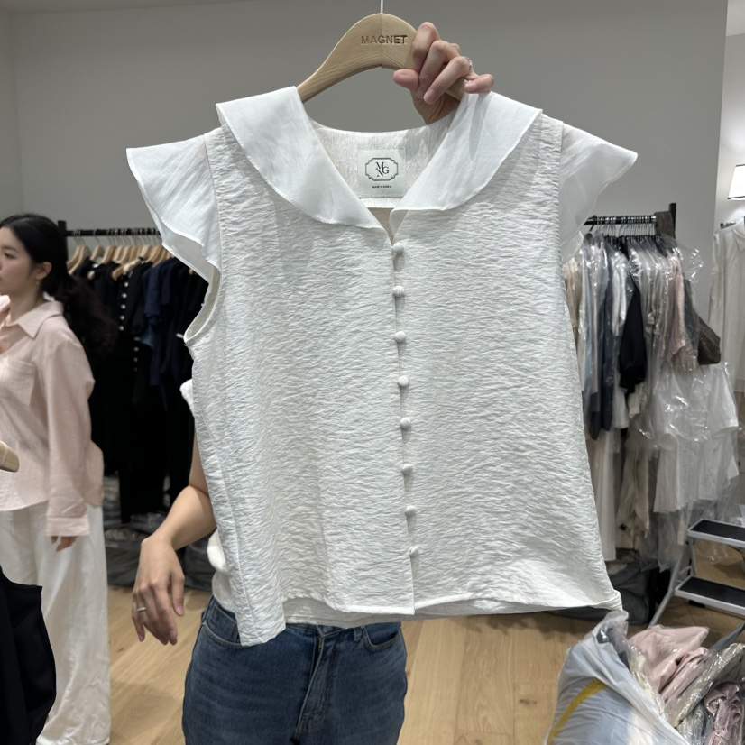 M.G.N東大門實拍女裝新款時尚休閑職業真品熱賣襯衫蕾絲衫MAGNET襯衫/蕾絲衫