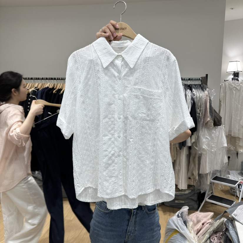 M.G.N韓國代購女裝新款休閑25春夏人氣真品推薦襯衫蕾絲衫MAGNET襯衫/蕾絲衫
