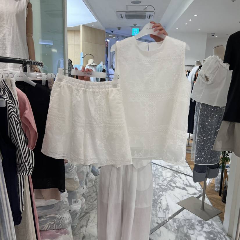 ALMOND韓國代購女士新品25春夏真品休閑時尚職業熱賣推薦套裝ALMOND套裝