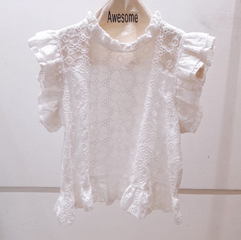 AWESOME-P韓國代購女士新款真品職業推薦熱賣25春夏襯衫蕾絲衫AWESOME-P襯衫/蕾絲衫