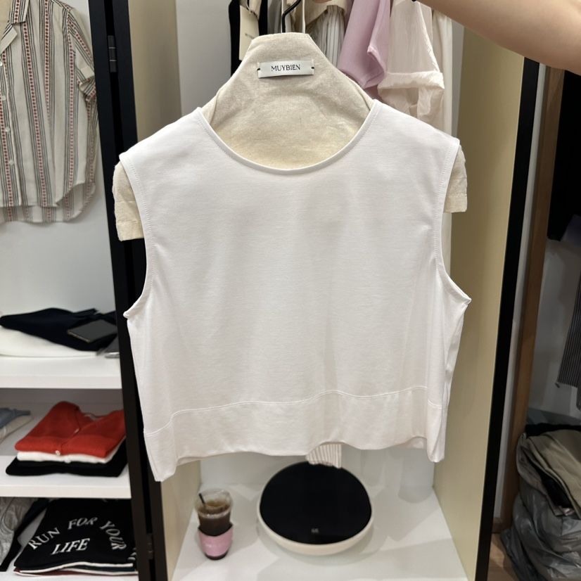 MUYBIEN東大門實拍女裝新款推薦時尚25春夏真品熱賣吊帶背心MUYBIEN吊帶/背心