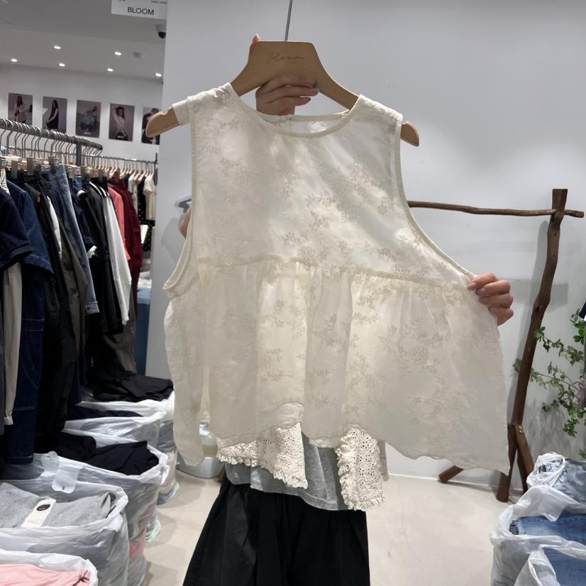 BLOOM東大門直郵女裝新品真品職業人氣時尚吊帶背心刺繡蕾絲BLOOM吊帶/背心