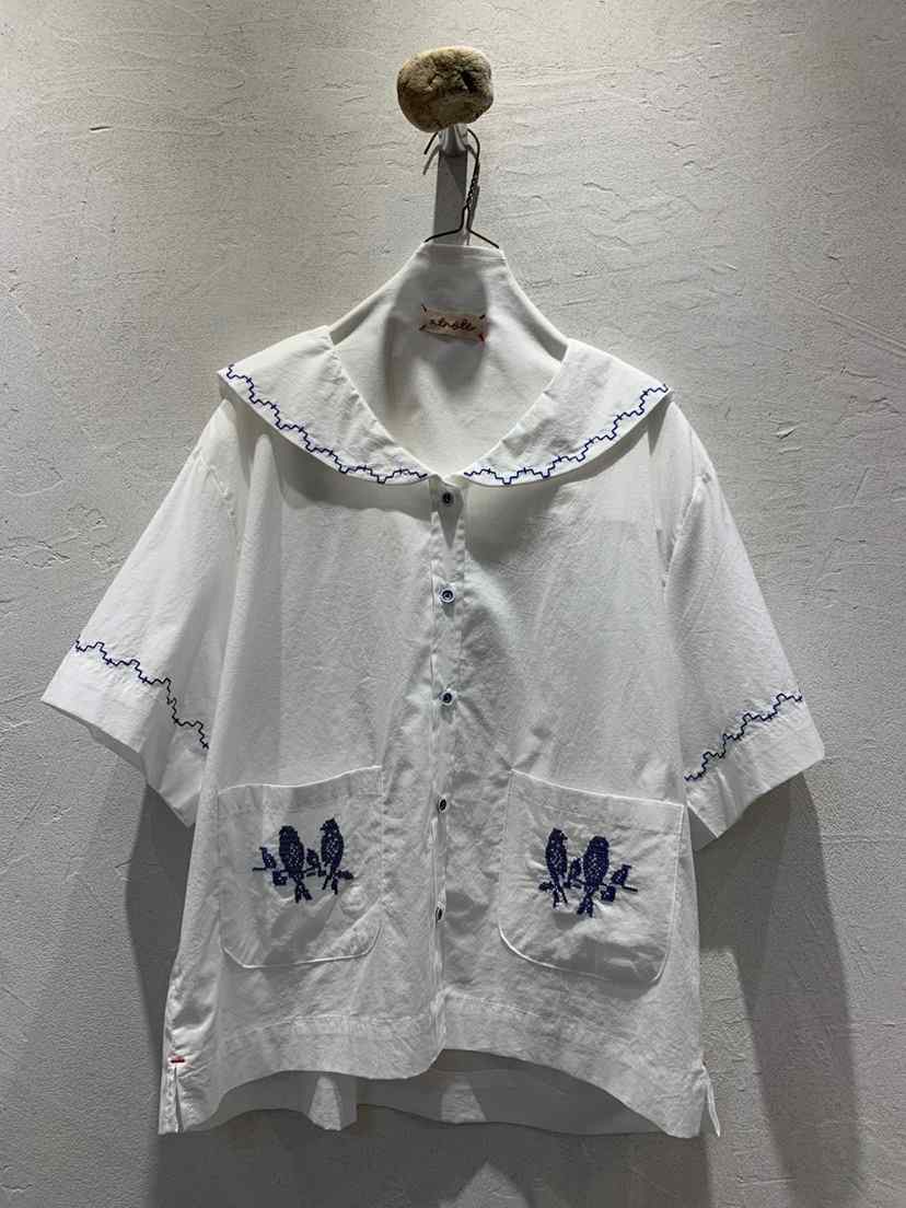 AT NOTE東大門代購女士新品推薦25春夏休閑襯衫蕾絲衫刺繡AT NOTE襯衫/蕾絲衫
