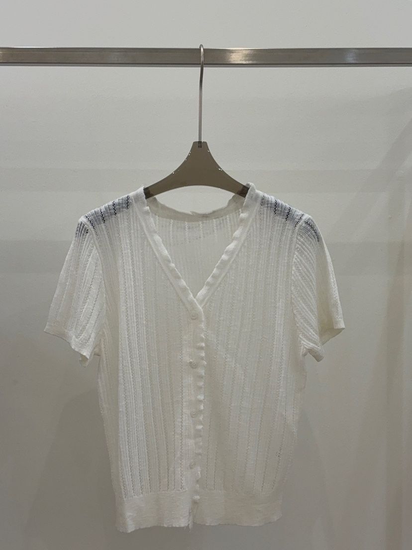 CICI東大門實拍女士新品真品推薦25春夏時尚針織衫荷葉邊開衫Ci Ci針織衫