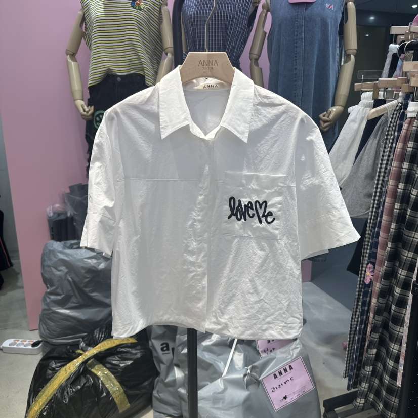 ANNA東大門代購女裝新品真品熱賣推薦25春夏職業襯衫蕾絲衫ANNA襯衫/蕾絲衫