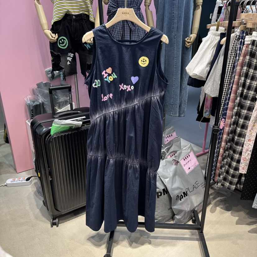 ANNA東大門代購女士新品時尚25春夏人氣推薦休閑真品連衣裙ANNA連衣裙
