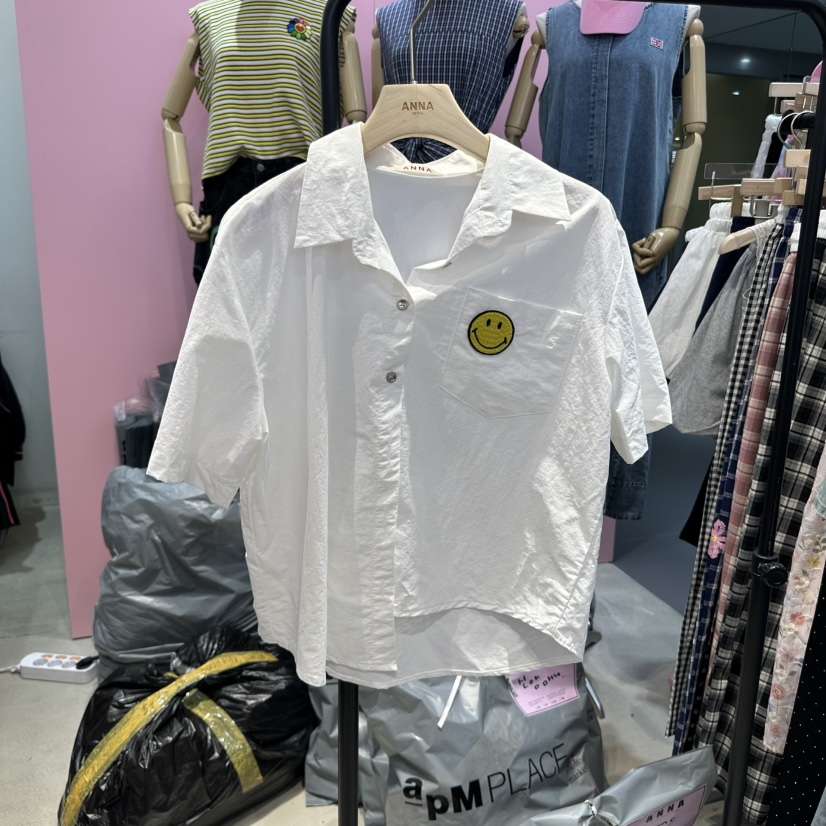 ANNA東大門代購女裝新款真品人氣熱賣職業休閑推薦襯衫蕾絲衫ANNA襯衫/蕾絲衫