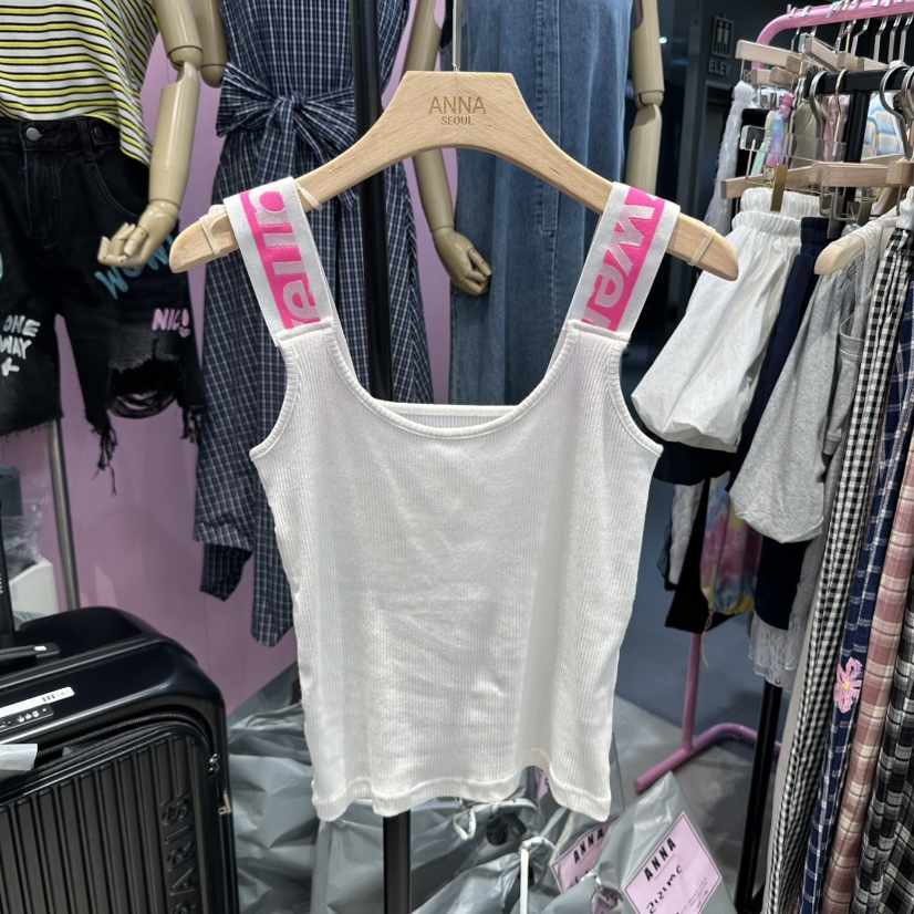 ANNA東大門代購女士新款時尚休閑25春夏職業人氣真品吊帶背心ANNA吊帶/背心