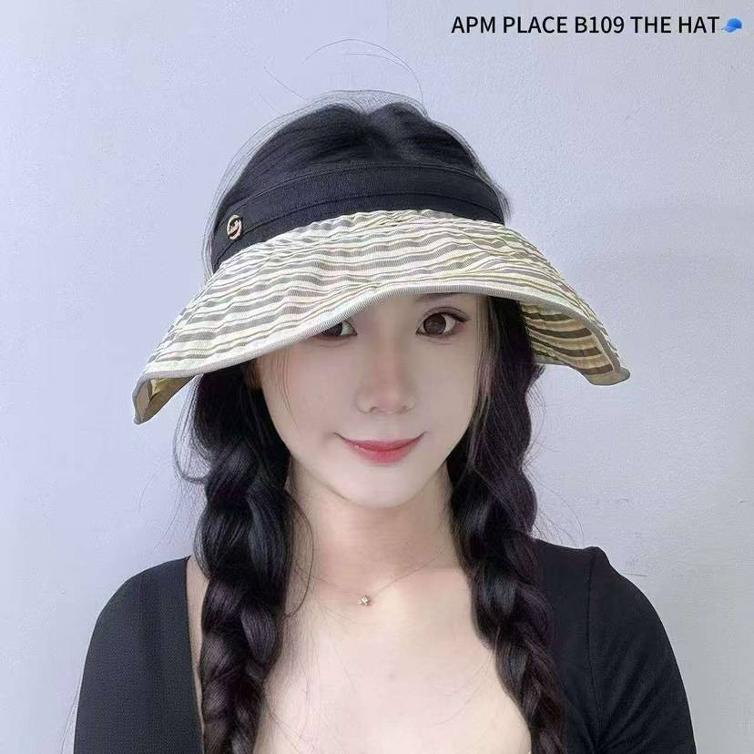 THE HAT-P東大門直郵女士新款25春夏熱賣職業時尚帽子條紋THE HAT帽子
