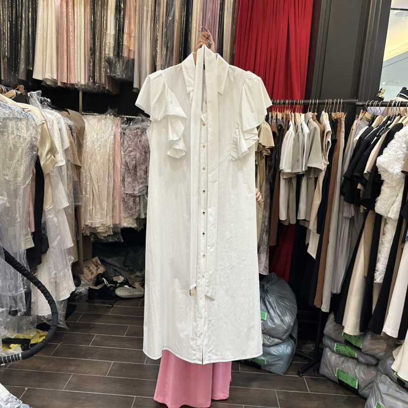 HERISH東大門㊣實拍女裝新品人氣25春夏時尚推薦連衣裙含腰帶Herish連衣裙