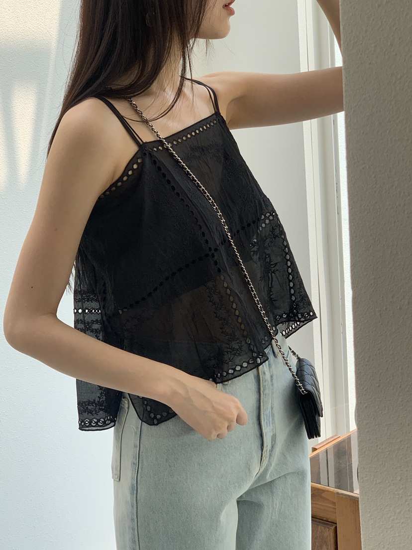 LOGARDEN東大門㊣實拍女裝新品熱賣推薦25春夏休閑吊帶背心LO GARDEN吊帶/背心